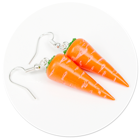 earrings carrots