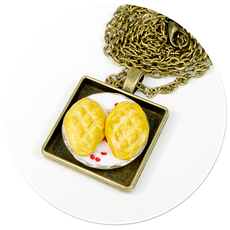 necklace with sheep cheese