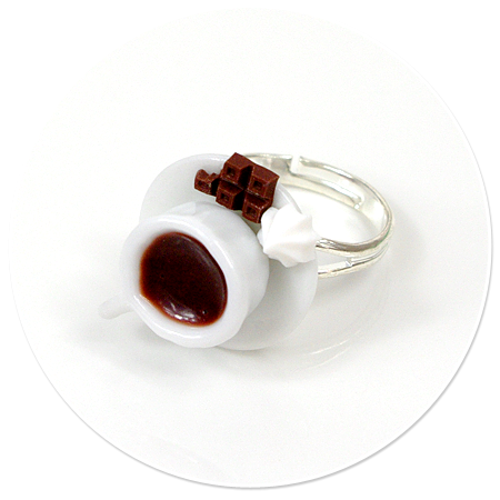 ring white cup with coffee no. 3