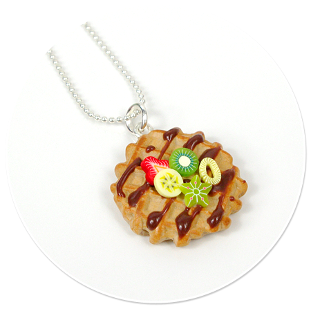 necklace waffel with fruits no. 2
