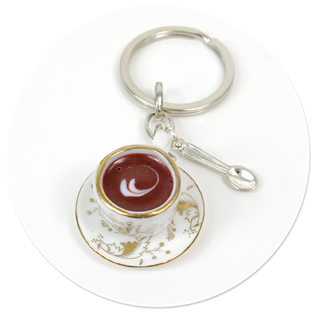 keyring cup of coffee