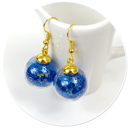 earrings galaxy balls