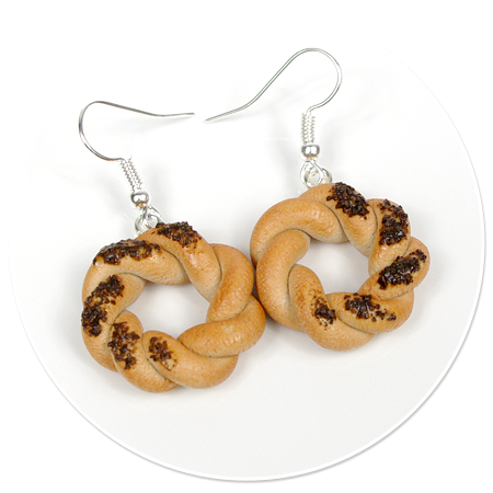 earrings with bagels no. 2