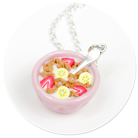 necklace cereal with milk