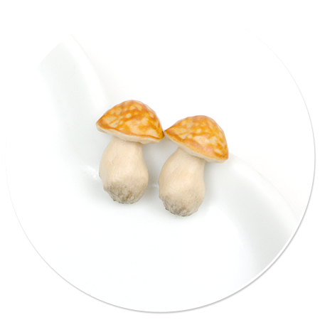earrings mushroom (plug-in) no. 3