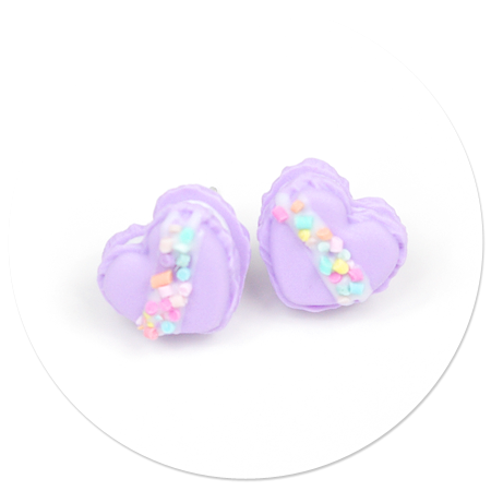 plug-in earrings macaroons no. 15