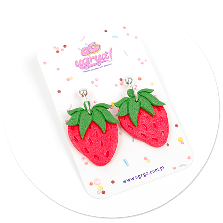 earrings strawberry