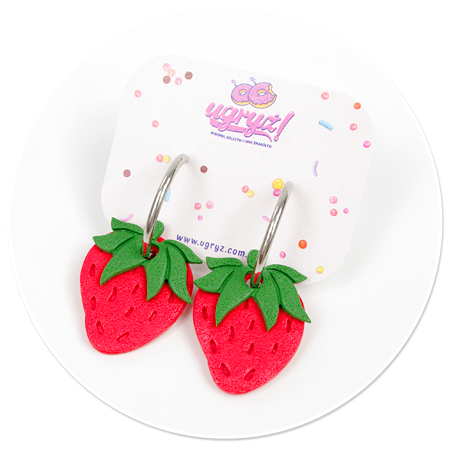 earrings strawberry no. 3