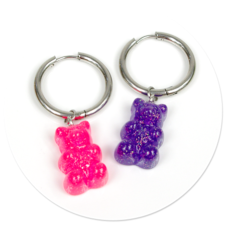 earrings jelly bear no. 10
