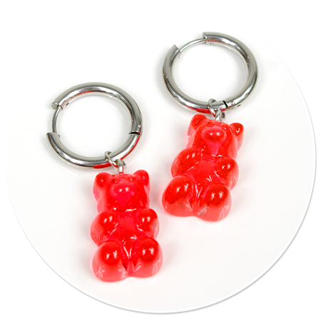 earrings jelly bear no. 14