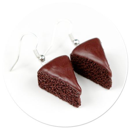 earrings chocolate cake