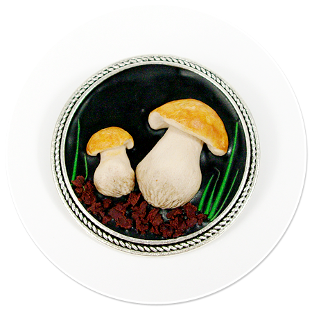 brooch with mushrooms no. 2