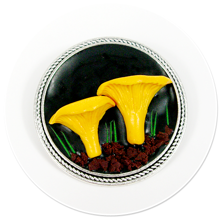 brooch with mushrooms no. 3