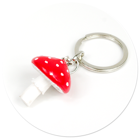 keyring with toadstool no. 2