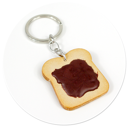 keyring with toast