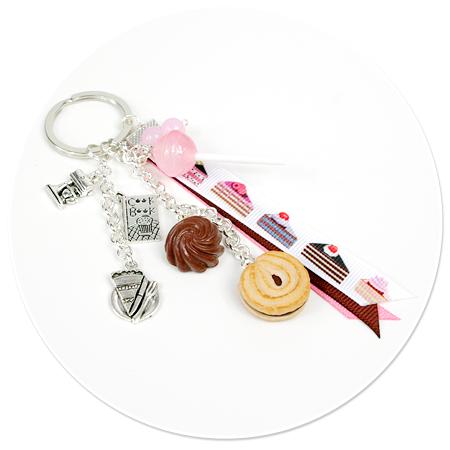 keyring with sweets no. 6