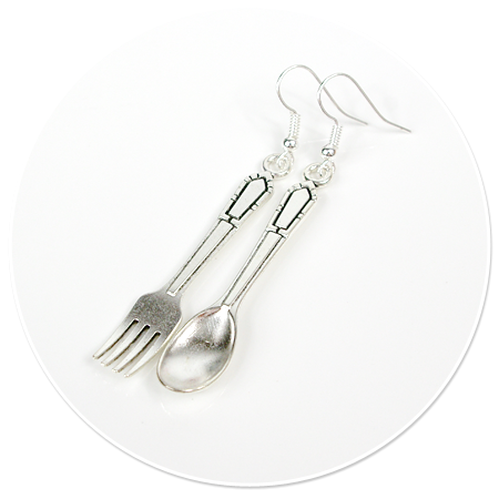 earrings cutlery