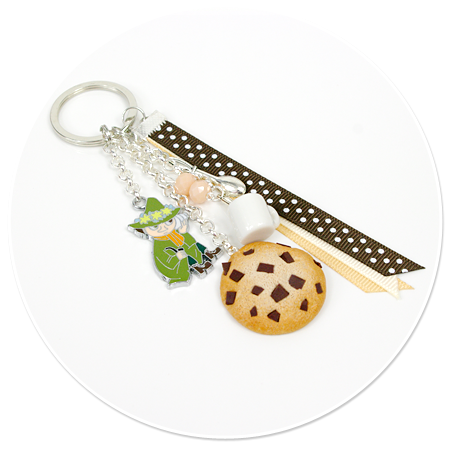 keyring with Snufkin and cookie no. 2