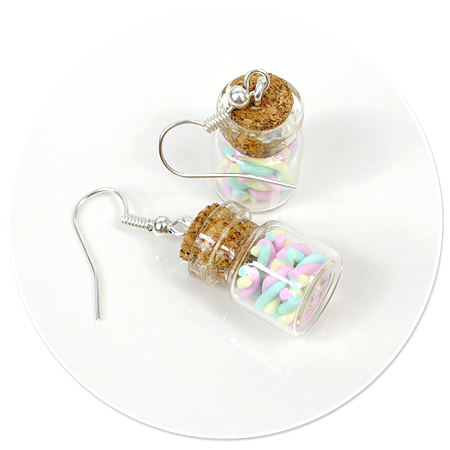 earrings jar with marshmallows no. 3
