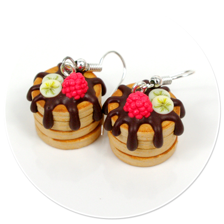 earrings American pancakes no. 3