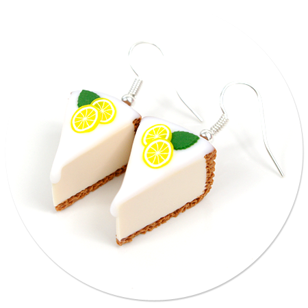 earrings cheese cake (fruits) no. 8