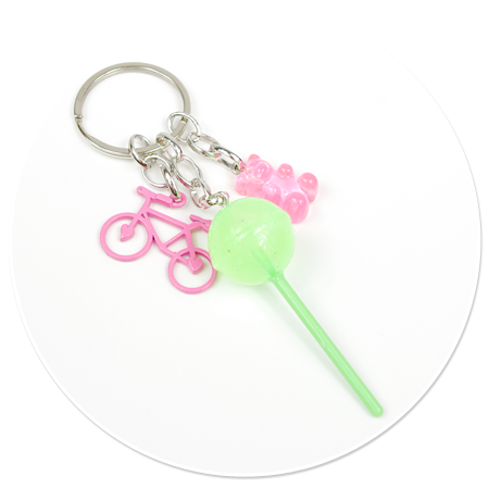 keyring with lollipop
