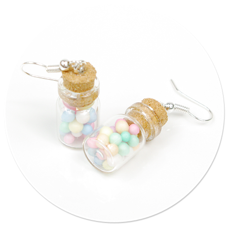 earrings jar with candies no. 3
