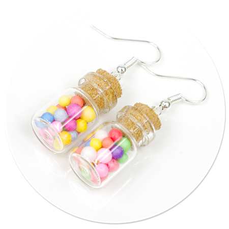 earrings jar with candies no. 4