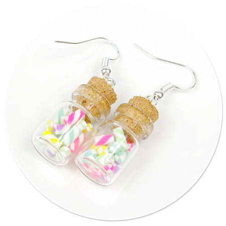 earrings jar with candies no. 5