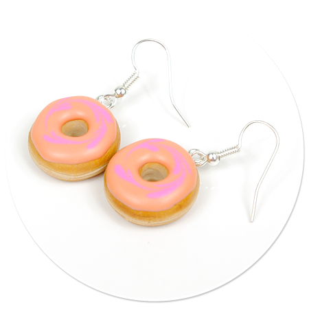 earrings donuts with glaze no. 2