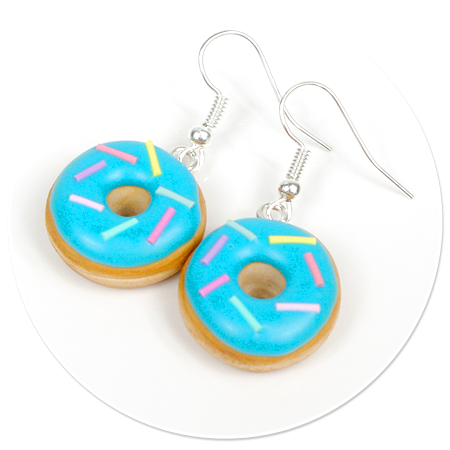 earrings donuts with sprinkles no. 11