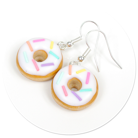earrings donuts with sprinkles no. 4