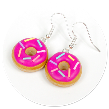 earrings donuts with sprinkles no. 9