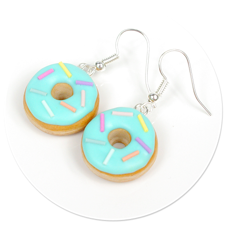 earrings donuts with sprinkles no. 7