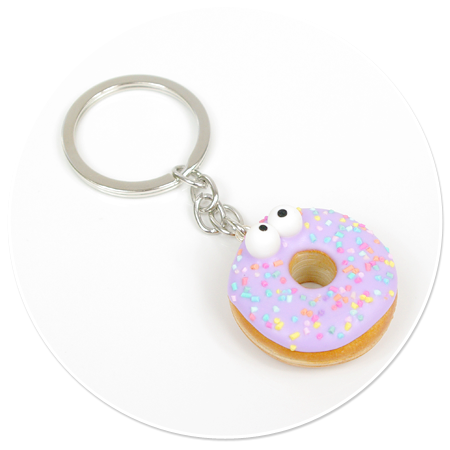 keyring with donut no. 10