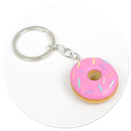 keyring with donut no. 5