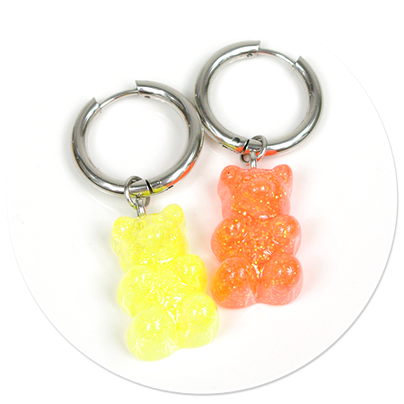 earrings jelly bear no. 12