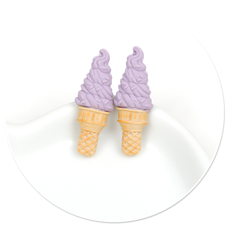 plug-in earrings ice cream no. 8