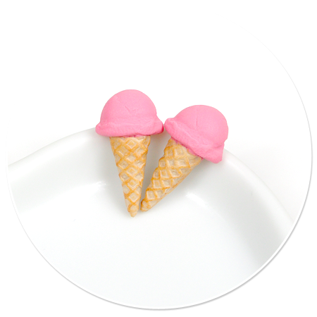 plug-in earrings ice cream cones no. 5