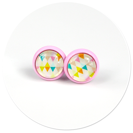 colorful earrings in patterns no. 11